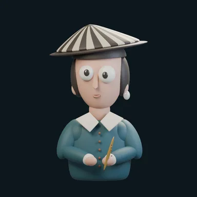 Girl with a Flute, reimagined in clay