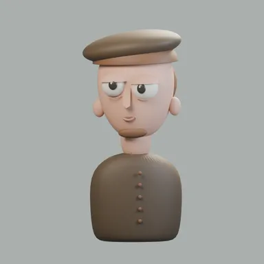 Self-Portrait, reimagined in clay