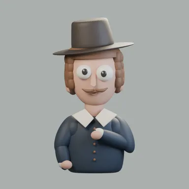 Portrait of a Man, reimagined in clay